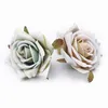 Sachet Bags 5PCS Silk Roses Retro Wedding Decorative Fake Flowers Artificial Plants Bride Cheap Christmas Home Decor R230605
