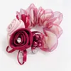 Andere Mode Haar Touw Roos Bloem Haar Strass Haar Banden Rubber Haar Sieraden Haar Accessoires Voor Vrouwen