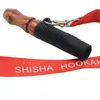 Neueste Shisha Shisha Rauchen Bunte Naturholzspitzen Anhänger Tragbarer Griff Rohre Lanyard Filter Silikonschlauch Mundstück Holzhalter