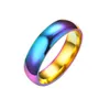 Band Rings Stainless Steel Rainbow Ring Colorfl Simple Womens Mens Fashion Jewelry Will And Sandy Gift Drop Delivery Dhct6