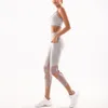 Active Sets Yoga Set Gym Sportswear Femme 2 Pièces Costume Femme Survêtement Femme Sport Corset Avec Poitrine Pad Taille Haute Hanche Lift Pantalon