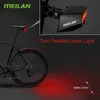 Luzes de bicicleta MEILAN X5 Freio Lanterna traseira Lanterna de bicicleta Controle remoto sem fio Girando Ciclismo Laser Linha de segurança traseira 230605