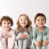 Pyjamas aus Bambusfaser, Kleinkind-Pyjama-Set, atmungsaktiv, für Babys, Jungen, Mädchen, Kleidung, langärmelig, Baby-Kleidungsset, Nachtwäsche für Kinder und Mädchen, 230605