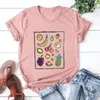 Camisetas Femininas Frutas Mulheres Harajuku Vestuário Havaí Sexy Tops Moda Gótica Praia Férias Camisetas Extragrandes Vintage XL