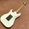 Custom Shop, white ST electric guitar Floyd vibrato system, single single pickup, Maple fingerboard high quality, free shipping