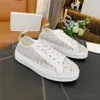 LAUREN Lace Sneakers Designer Casual Chaussures Femmes Toile Casual Chaussures Low Top Sneakers Imprimé Marche Plat Sneake Plate-forme Sneaker Taille 36-41