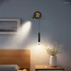 Wall Lamps Nordic LED Bedroom Bedside Lamp Modern Minimalist Creative Spotlight Home Living Room Background Decorative Luste