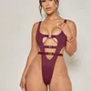 Swim Wear Solid Micro Swimsuit Thong Swimwear Shiny Bathing Suit Strings Monokini Neon Swimming Sexy Mini Bodysuit 230605