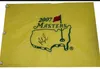 Fred Çiftler İmzalı İmzalı İmzalı Oto Koleksiyon Masters Açık Golf Pim Bayrağı