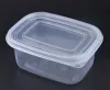 Großhandel Einweg-Kuchenbehälter aus Kunststoff, 709 ml, 2 Arten, Farbdeckel, Muster, Schichtkuchen, Brotkasten, Bento-Boxen, Lunchbox