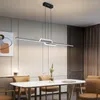 Lustres modernos minimalistas led lustres reguláveis com controle remoto para sala de estar quarto mesa de jantar casa iluminação interior decoração