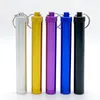 Colorful Aluminium Alloy Smoking Dry Herb Tobacco Preroll Rolling Roller Storage Tube Bottle Portable Seal Waterproof Stash Case Cigarette Cigar Holder DHL