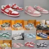 2023 Designer Sneaker Virgil Trainer Casual Chaussures En Cuir De Veau Abloh Blanc Vert Rouge Bleu Lettre Superpositions Plate-Forme De Mode De Luxe Baskets Basses Taille 36-45 c8