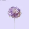 10st Purple Carnation Flower Rattan Sticks Fireless dofter Reed Diffuser Stick Diy Ornament Home Decor L230523