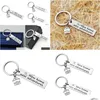 Key Rings Stainless Steel Ring Letter Home Id Keychain Holders Bag Hangs Women Men Fashion Jewelry Will And Andy Drop Delivery Dheg5