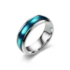 Rings Mood Emotion Feeling Rings For Women Men Stainless Steel Glazed Tone Fine Jewelry Gifts