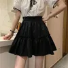 Faldas Kawaii A Line falda blanca mujer verano 2023 Y2k chica moda coreana Fairycore Preppy Vintage Mini plisado cintura alta escuela