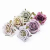 Sachet Bags 5PCS Silk Roses Retro Wedding Decorative Fake Flowers Artificial Plants Bride Cheap Christmas Home Decor R230605