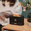 Umidificadores 180ml Umidificador de ar Aromaterapia Difusores Ultrasônicos Fragrância Difusor Cool Mist Maker LED Essential Oil Simulation Flame Lamp