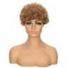 Women's Short Curly Wig Machine Made Rose Net Synthetic Cap Multiple Styles Lightweight Natural Look