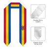 Halsdukar examen Sash Moldavien flagga halsduk sjal stal safir blå med stjärna rand Bachelor klänning tillbehör band 180 14 cm