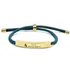 Braccialetti con ciondoli astrologici in acciaio inossidabile placcato oro Bracciale zodiacale intrecciato per regalo