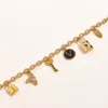Pulseiras clássicas da moda femininas pulseira banhado a ouro 18 quilates de aço inoxidável para amantes de cristal pulseira de presente pulseira de corrente de designer de joias Y23097