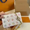 Multicolor Embossed Designer Women Shoulder Bags Chain Mini Crossbody Bag Genuine Leather Handbags Purses Wallet Classic Flower Letter with Gift Box