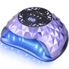 Secadores de uñas Lámpara UV LED Lámpara de uñas Secador de uñas para todos los esmaltes de gel Curado rápido con 4 temporizadores Gran espacio Profesional Gellak Manicure Light 230606