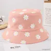 Wide Brim Hats Fashion Sun Bucket Women Flower Cotton Summer Fisherman Caps Teen Outdoor Sport Fishing Hat Girl Boy 2023 new R230607