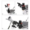 Spraypistolen Professional 3 Airbrush Kit With Air Compressor Hobby Spray Air Brush Set Tattoo Nail Paint Supply Cleaning Brush Airbrush Kit