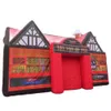 wholesale Activités de plein air de bateau libre rouge 10x6x6mH (33x20x20ftH) tente de pub irlandais gonflable portable tente de location de fête de carnaval tente ebent avec ventilateur à vendre