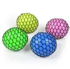 Jouet de décompression Grape Mesh Relief Ball Sensory Fidget Toys Squishy Star Balls Pour Enfants Et Adts Stretchy Squeeze Squish Anti Relax Otxu2