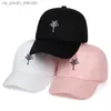 Hoge quatily boom borduren papa hoed casual hiphop snapback hoeden vrouwen mannen katoen % baseball cap Outdoor golf caps L230523