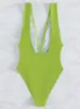 Swim Wear Riseado Plunging Swimsuit 2023 Узел спереди сексуальные купальники, женщины пляжная одежда, контрастные купальные костюмы, монокини 230605