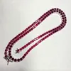 HQ GEMS S925 Sliver Pleated White Gold 4mm Tennis Link Labor Ruby Sapphire Stone Bransoletka tenisowa
