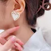 Boucles d'oreilles coeur acrylique pour femmes couleur noire amour Couple cadeaux à la mode coréen Simple mignon romantique bijoux accessoires