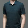 Herren Polos Sommer Lopup Hohl Kurzarm Polo Shirt Eis Seide Atmungsaktive Business-Mode T-shirt Männliche Marke Kleidung 230607