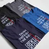 COOLMIND 100% cotone Think Outside The Box Stampa T-shirt da uomo Casual Stampa di alta qualità Maglietta da uomo allentata Cool o-collo t-shirt L230520