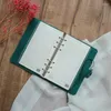 Loose-Leaf Thread Fabric A5A6 Embroidered Acorn Ripe Fruitful Handwritten Notebook With Retro Literature