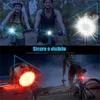 Bike Lights Red/White USB Rechargeable Cycling Taillight Front Bicycle Lamp 6 Modes Bike Warning Rear Light Safety Night Riding Bike Light 230606