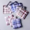 Fazzoletti Set di 10 pezzi Retro Classic Men Cotton con Stripe Hankies Fazzoletti Regali per banchetti nuziali 230605