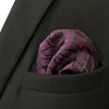 Handdukar Mens Pocket Square Colorful Poots Crimson Business Multicolor Classic Suit Gift Randig Handkakor Acceossen 230605