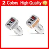 Dual USB Car Charger LED Digital Display GPS Auto Fast Charge Car-Charge Car-Charger Charging Quick Charge Adapter USB Chargers For Samsung Xiaomi Tablet Car-Charger