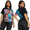 Designer Women Black Thirts Modice di moda Maglietta a maniche corta Magliette di alta qualità per lady Summer Top traspirante