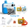 Camcorders 2.4Inch 8MP Children's Instant Po Printing Camera Thermal Printer Kids Digital Video Boy's Birthday Gift