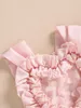 Kız Elbiseler Çocuk Tül Elbise Kolsuz İnci Çiçek A-Line Prenses Parti Sahne Şovu