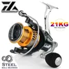 Częstownice Baitcasting Metalowa i woda morska Podwójne użycie kołowrotka rybacka Big Pulling Opring Spinning Trwałość Saltwater 230606