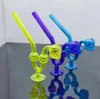 Rookpijpen bongs Vervaardiging Handgeblazen waterpijp Klassiek gekleurd doodskopbeen met rookpotaccessoires van basisglas
