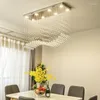 Lampy wiszące żyrandole nordyckie krystalicznie nowoczesne połysk wiszący do restauracji salon home dekoracja światła
